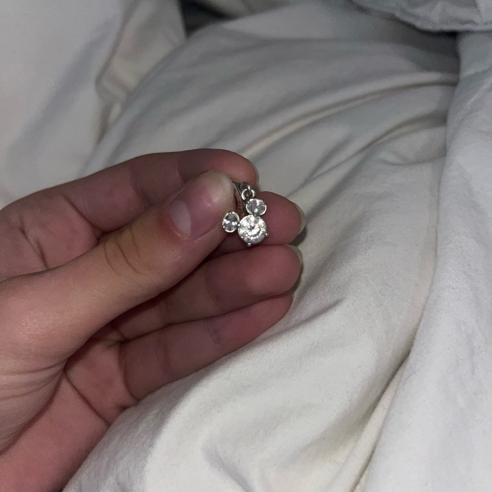 Pandora Silver Charm with Sparkling Stones - Picture 7 of 7